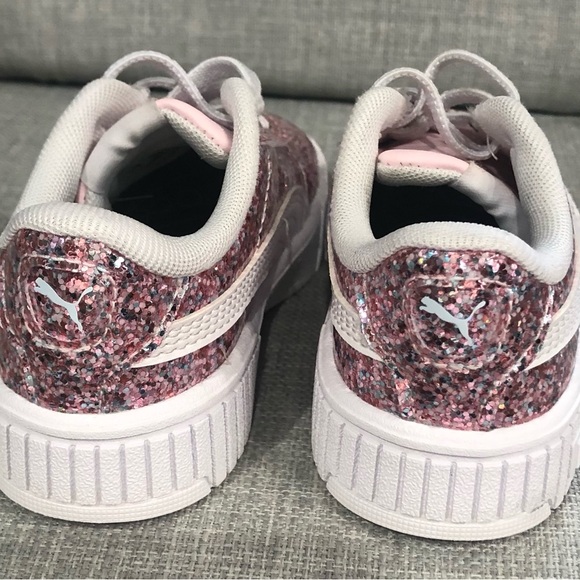 Puma Carina Sparkling Pink Sneakers - Picture 4 of 4